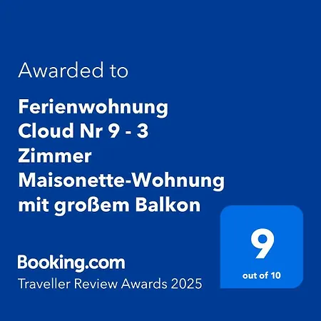 Apartamento Cloud Nr 9 - 3 Maisonette-wohnung Mit Grossem Balkon *
